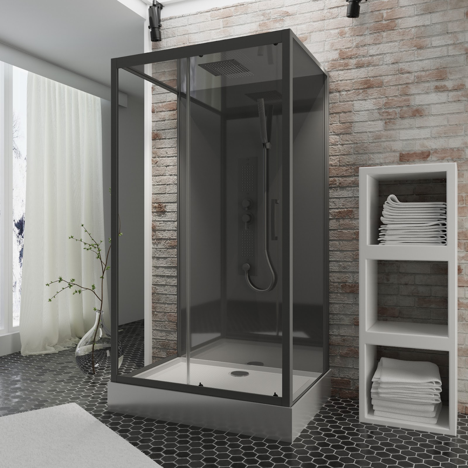 Komplettduschkabinen