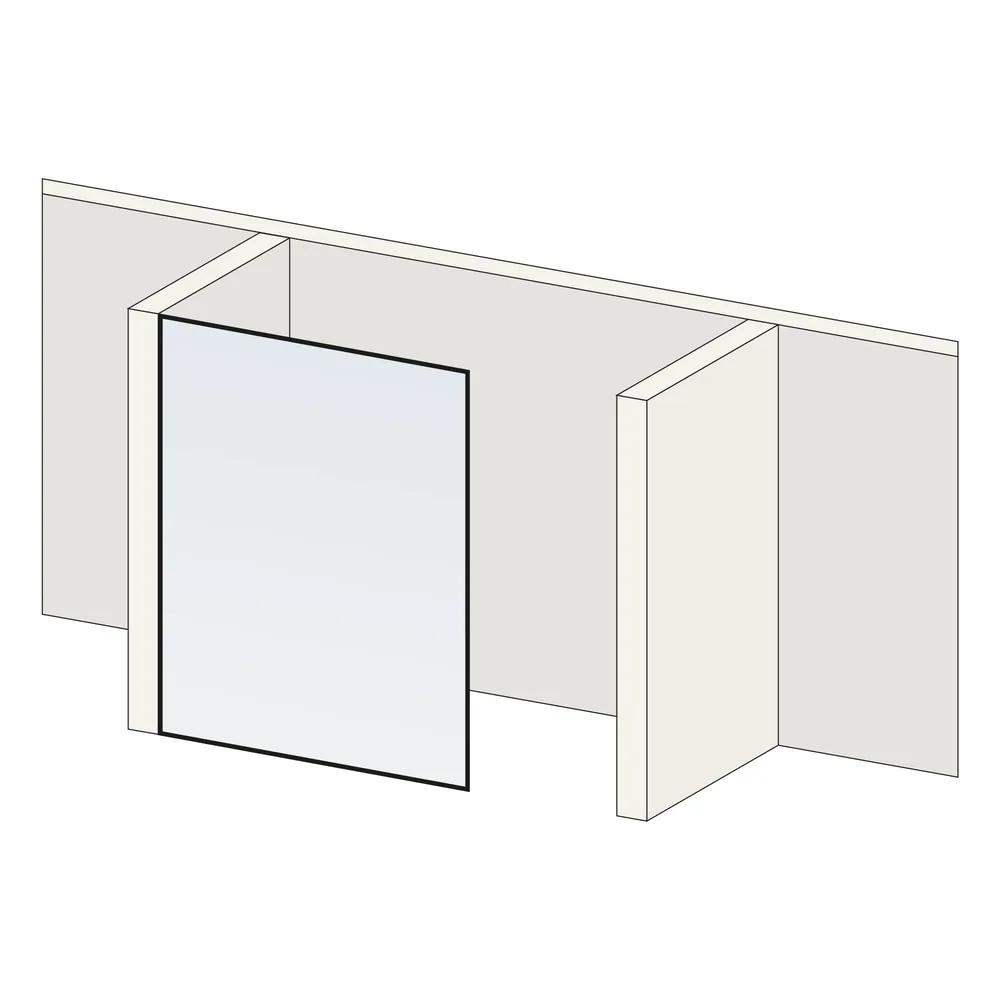 Sondermaß: keine Schräge / kein Ausschnitt