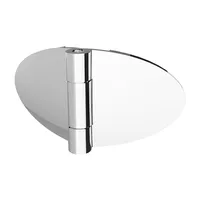 Scharnier: Oval - Verchromt