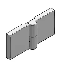 Scharnier: Eckig (Heb-Senk) - Verchromt