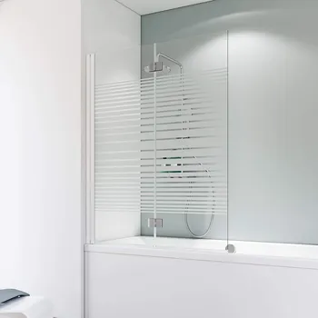 1120 mm, 1400 mm, Eckig, Alpinweiß, Querstreifen